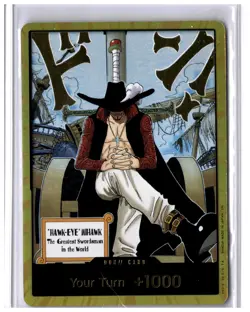 DON!! Card Your Turn +1000 Hawk-Eye Mihawk GOLD One Piece ENG - Image 1