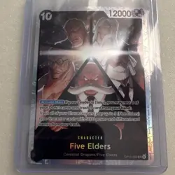 Bandai Five Elders OP13-082 Full Art Holo 12000 Power One Piece CCG Card - Image 1