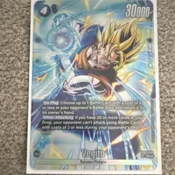 Bandai Dragon Ball Super Card Game Vegito FB05-040 SR Foil Battle Card 30000 - Image 2