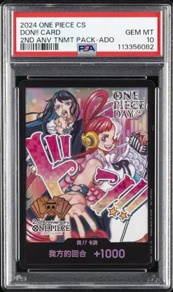 2024 ONE PIECE SIMPLIFIED CHINESE 2ND ANV TOURNAMENT PACK ADO DON!! CARD PSA 10 - Image 1