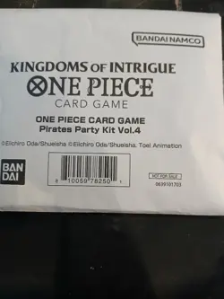 One Piece Card Game Kingdoms of Intrigue Pirates Party Kit Vol 4 Factory Sealed - Image 1
