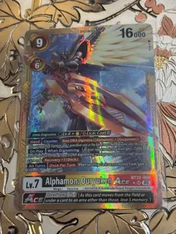 Digimon Card Game Alphamon Gold Border Generation BT20-056 - Image 1