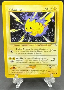 Pikachu 70/111 Neo Genesis Regular - Pokemon Card A3 - Image 1