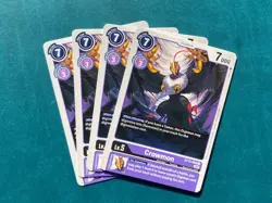 Crowmon BT13-085 Playset Versus Royal Knights Digimon Card Game x4 - Image 1