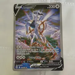 Pokemon Arceus V Full Art Holo Ultra Rare 166/172 Brilliant Stars Card - Image 1