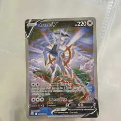 Pokemon Arceus V Full Art Holo Ultra Rare 166/172 Brilliant Stars Card - Image 2