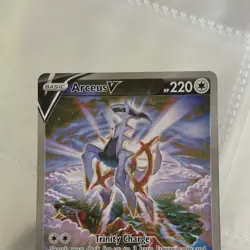 Pokemon Arceus V Full Art Holo Ultra Rare 166/172 Brilliant Stars Card - Image 4