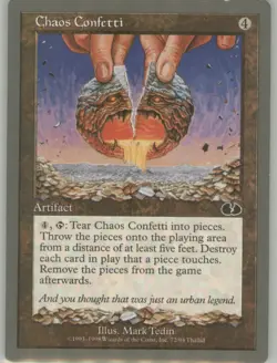 Chaos Confetti 72 Vintage Non-Foil Light Play UGL MTG - Image 1