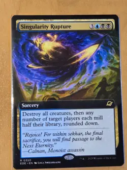 MTG Edge of Eternities EOE 350 Singularity Rupture - Rare Borderless Non-Foil - Image 1