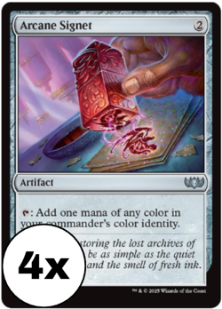 MTG - Arcane Signet - Playset (x4) - Commander: Tarkir Dragonstorm Near Mint - Image 1