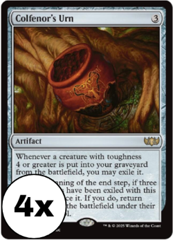 Colfenor's Urn 315 Rare - Playset (x4) - Tarkir Commander MTG Near Mint - Image 1