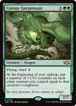 Canopy Gargantuan 0045 Rare Tarkir Commander MTG Near Mint - Image 1