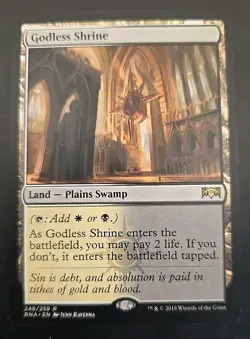 Godless Shrine Ravnica Allegiance MTG Regular Lightly Played - Image 1