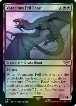 MTG Voracious Fell Beast Foil ** The Lord of the Rings ** English (NM) - Image 1