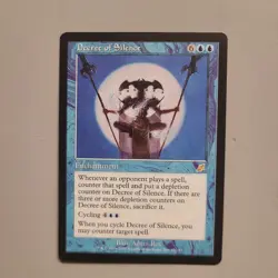 MTG DECREE OF SILENCE - Scourge Vintage Magic LP NM/M - Image 1