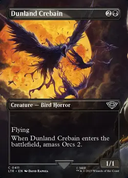 MTG Dunland Crebain Borderless ** The Lord of the Rings ** English (NM) - Image 1