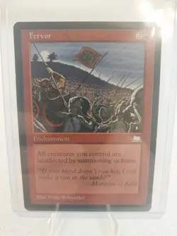Vintage MTG Magic the Gathering Fervor Weatherlight LP - Image 1