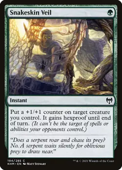 MTG Magic the Gathering Snakeskin Veil (194/526) Kaldheim NM - Image 1