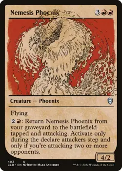 MTG Nemesis Phoenix (403/1062) Commander Legends Battle for Baldur's Gate NM - Image 1