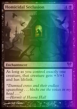 MTG Magic the Gathering Homicidal Seclusion (108/252) Avacyn Restored LP FOIL - Image 1