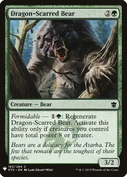 MTG Dragon-Scarred Bear ** The List ** English (NM) - Image 1