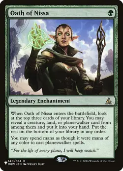 MTG Oath of Nissa ** The List ** English (NM) - Image 1