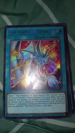Yu-Gi-Oh! TCG The Gaze of Timaeus (Secret Rare) - Image 1