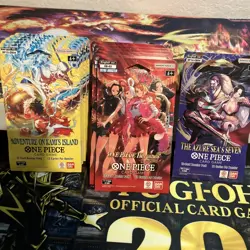 One Piece Sleeved Booster Lot Of (12) free shipping OP14 OP15 EB-03 - Image 1