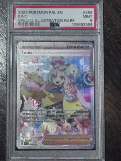 Pokemon TCG Paldea Evolved Trainer Card Iono, Mint Holo, 269/193, PSA 9 - Image 1