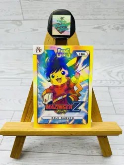 Pikachu as Anime Cosplay Mazinger Z Koji Kabuto Non-Pokemon Fan Art Holo Card - Image 1
