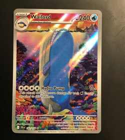 Wailord 162/159 - 2025 Journey Together Illustration Rare - Pokemom Card NM - Image 1