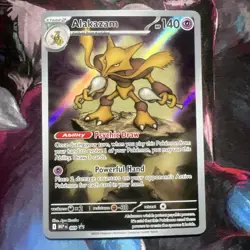 Pokemon Alakazam 2025 Mega Evolution ETB Black Star Promo Card New - Image 1
