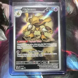 Pokemon Alakazam 2025 Mega Evolution ETB Black Star Promo Card New - Image 3