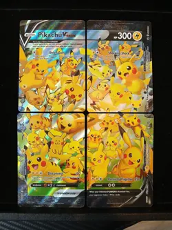 Pikachu JAPANESE 25th Anniversary Celebrations V-Union 4 card set 2021 - Image 1