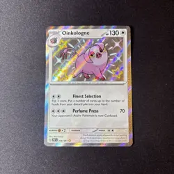 NM! Oinkologne (208/091) Paldean Fates Baby Shiny Rare Pokemon Card! FREE P&P! - Image 1