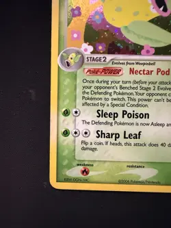 Pokemon TCG Victreebel EX Legend Maker Holo Card 13/92 Rare - Image 3