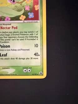 Pokemon TCG Victreebel EX Legend Maker Holo Card 13/92 Rare - Image 4