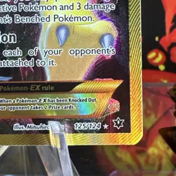 Alakazam EX Full Art Holo Ultra Rare Card 125/124 XY Fates Collide 2016 - Image 4