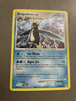 Pokemon Card TCG Empoleon LV. 42 Holo Rare Diamond & Pearl #4/130 - Image 1