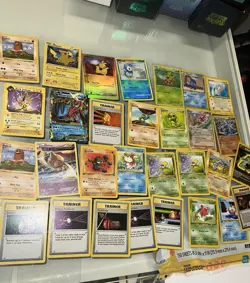 DAMAGED vintage pokemon cards ex, bk promo, 1st editions, shadowless DMG - Image 1