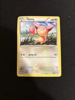 Skitty Pokemon card from the Kalos Starter Set (number 28/39) - Image 1