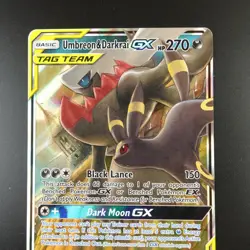 Umbreon & Darkrai GX 125/236 Pokemon Unified Minds Holo Full Art Card - Image 2