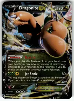 Dragonite EX 74/111 XY - Furious Fists LP Pokemon Card TCG - Image 1