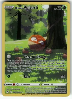 Hisuian Voltorb GG01/GG70 Crown Zenith: Galarian Gallery NM Pokemon Card TCG - Image 1
