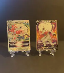 Pokemon TCG Hisuian Zoroark V SWSH Black Star Promos, Holo Card SWSH297 - Image 1