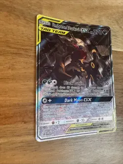 Pokemon TCG Umbreon Darkrai GX SM241 TAG TEAM Black Star Promo Holo Card - Image 3