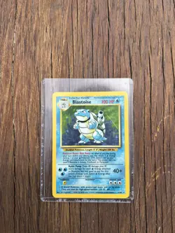 Pokemon Blastoise 002/102 Base Set Holo Rare Card English - Image 2