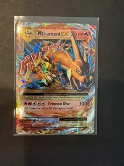 Pokemon M Charizard EX Holo Ultra Rare Card Evolutions 13/108 NM Condition - Image 1