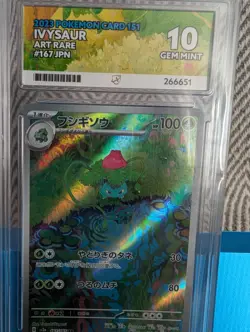 Ivysaur AR 167/165 Ace 10 151 Japanese Art Rare Graded Pokemon Card - Image 1