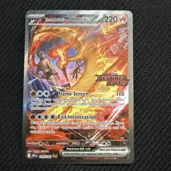 Pokemon TCG Team Rockets Moltres EX Card 229/182 Stamped!!!! Clean NM+++ - Image 1